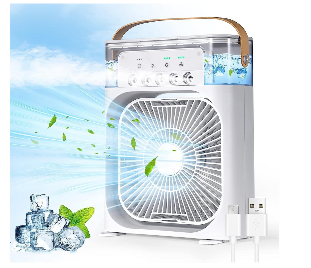 PolarBreeze Mini Ventilador Portátil Humidificador